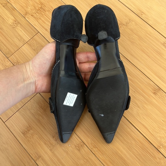 Prada navy suede heels - Picture 3 of 7